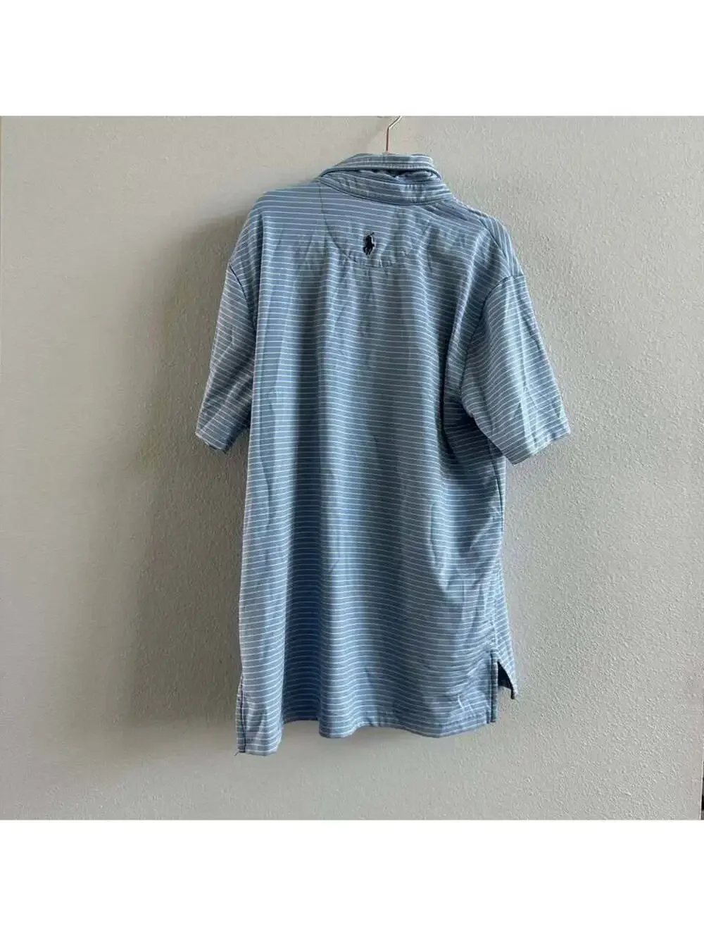 Polo Ralph Lauren Youth Boy's Performance Polo Blue Stripes Size M